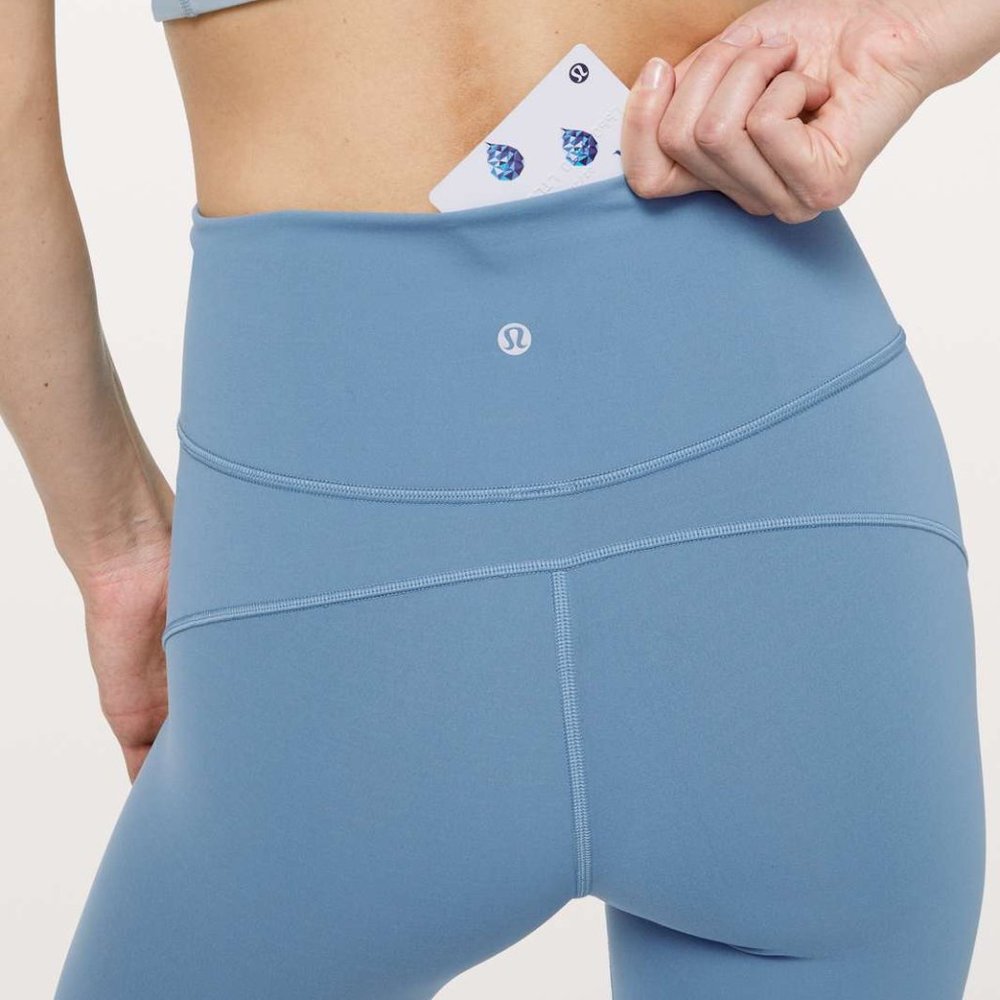 ⭐LULULEMON In Movement 7/8 Leggings*Everlux 25" Utility Blue Size 6